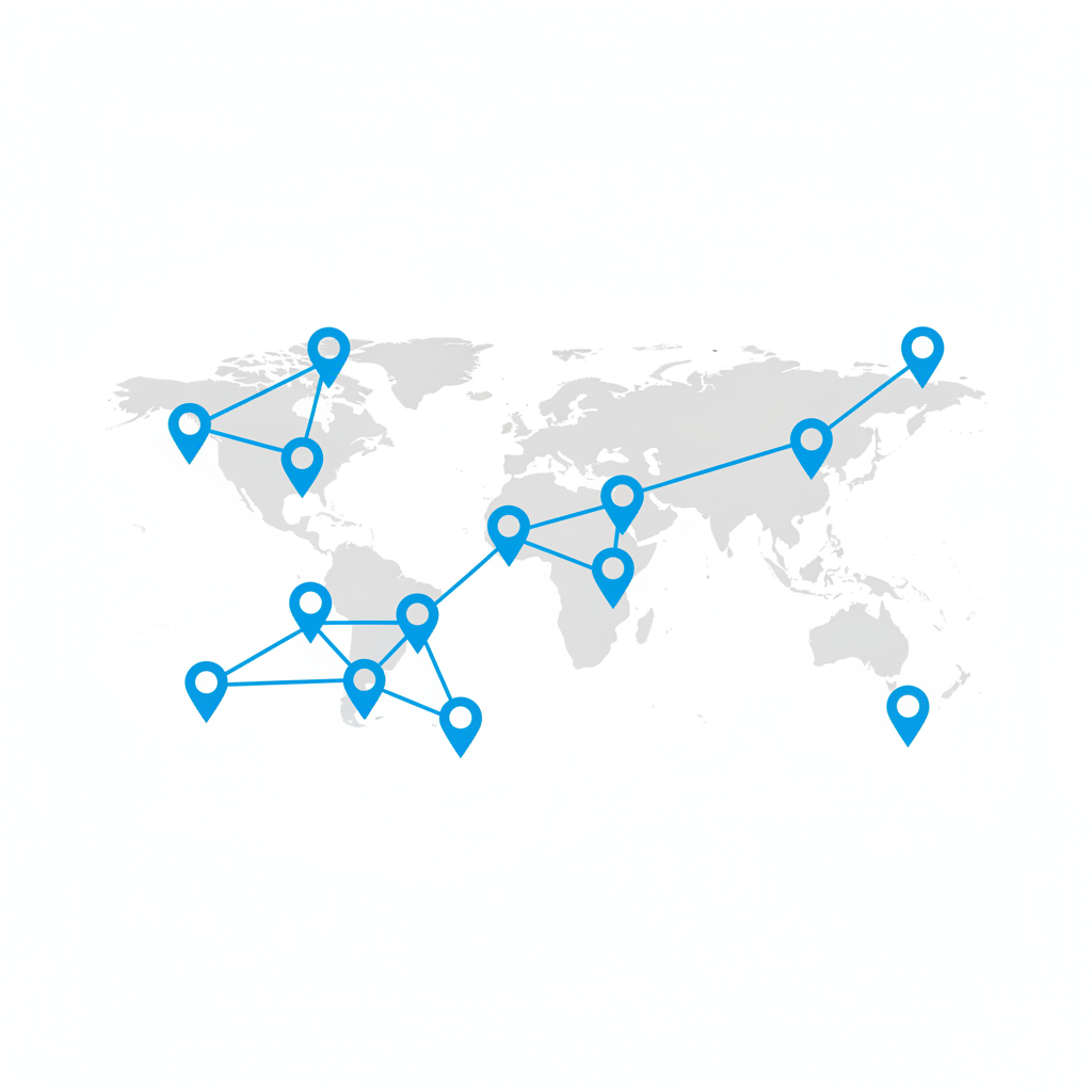 Illustration of the Nearby Links agent connecting customers to nearby listings and services